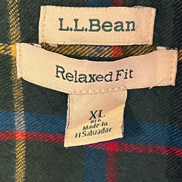 L.L. Bean Womens XL Multicolor Plaid Flannel Relaxed Hoodie - Picture 4 of 6